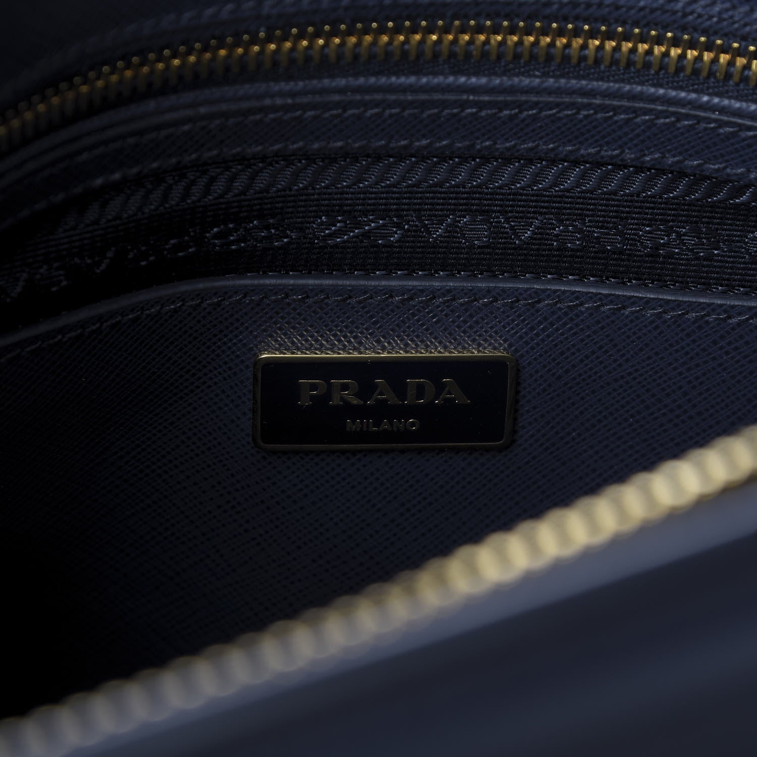 Prada Saffiano Lux Parabole Tote Baltico 8 of 12