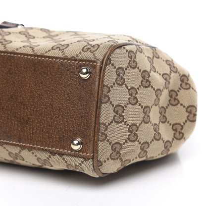 Gucci Monogram Calfskin Bardot Tote Brown 9 of 16