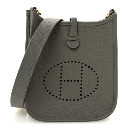 Hermes Taurillon Clemence Evelyne TPM Gris Meyer 1 of 10