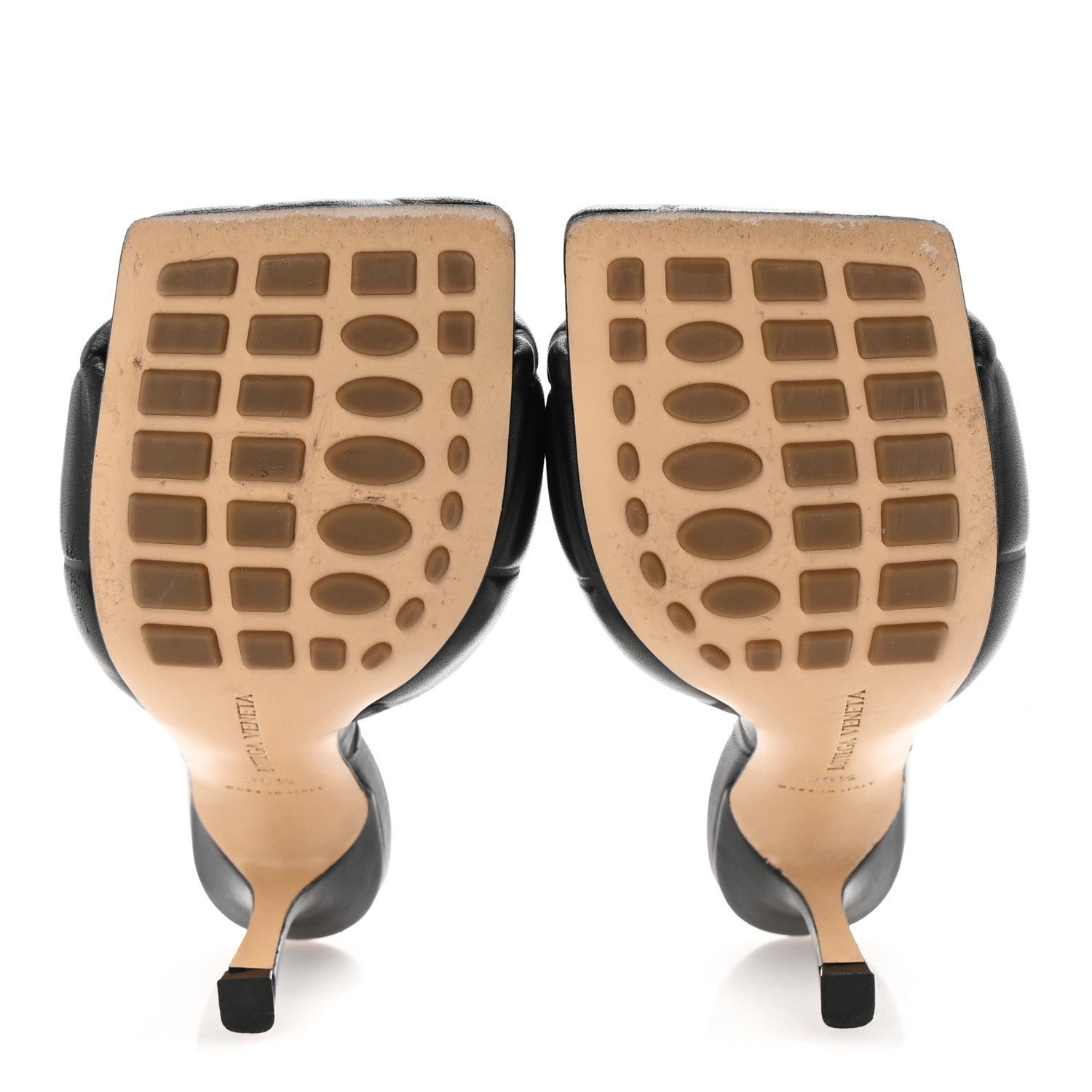 Bottega Veneta Nappa Quilted Rubber Lido Mule Sandals 35.5 Black 6 of 8