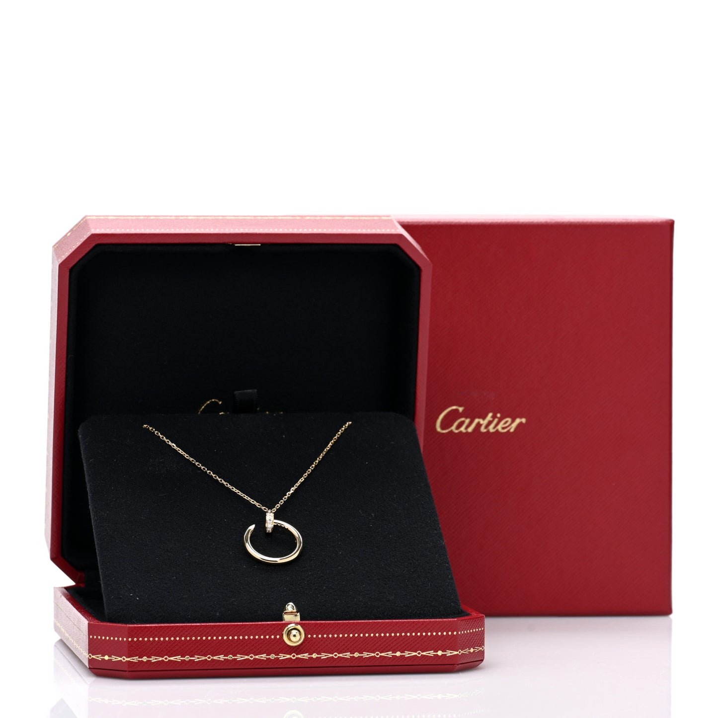 18K Yellow Gold Diamond Juste Un Clou Pendant Necklace