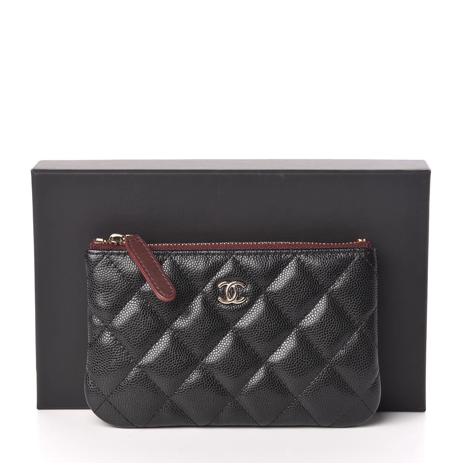 Chanel Caviar Quilted Small Cosmetic Case Black 8 of 8