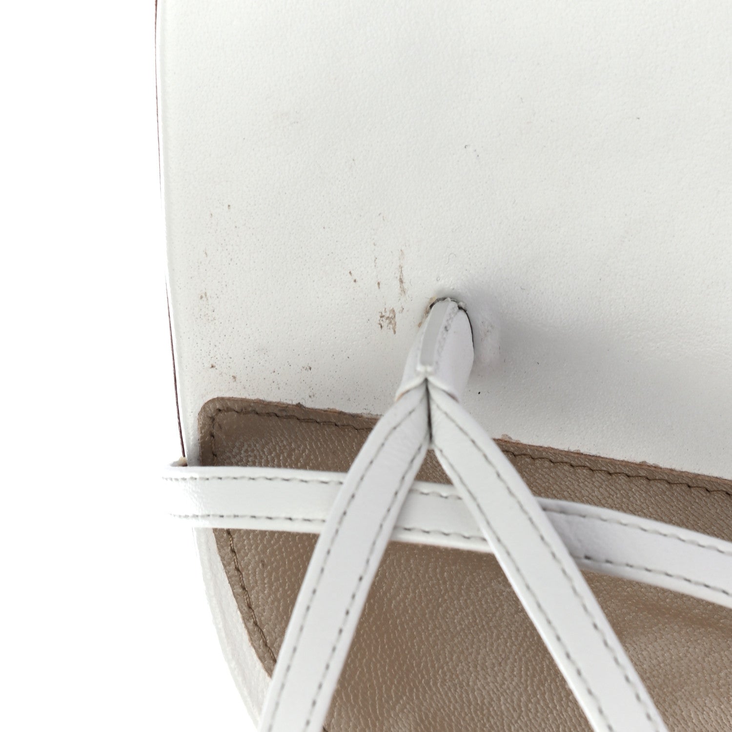 Bottega Veneta Lambskin Stretch Multi Strap 90mm Sandals 39.5 Optic White 8 of 8