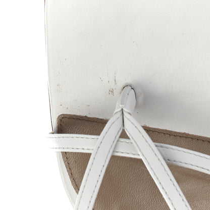 Bottega Veneta Lambskin Stretch Multi Strap 90mm Sandals 39.5 Optic White 8 of 8