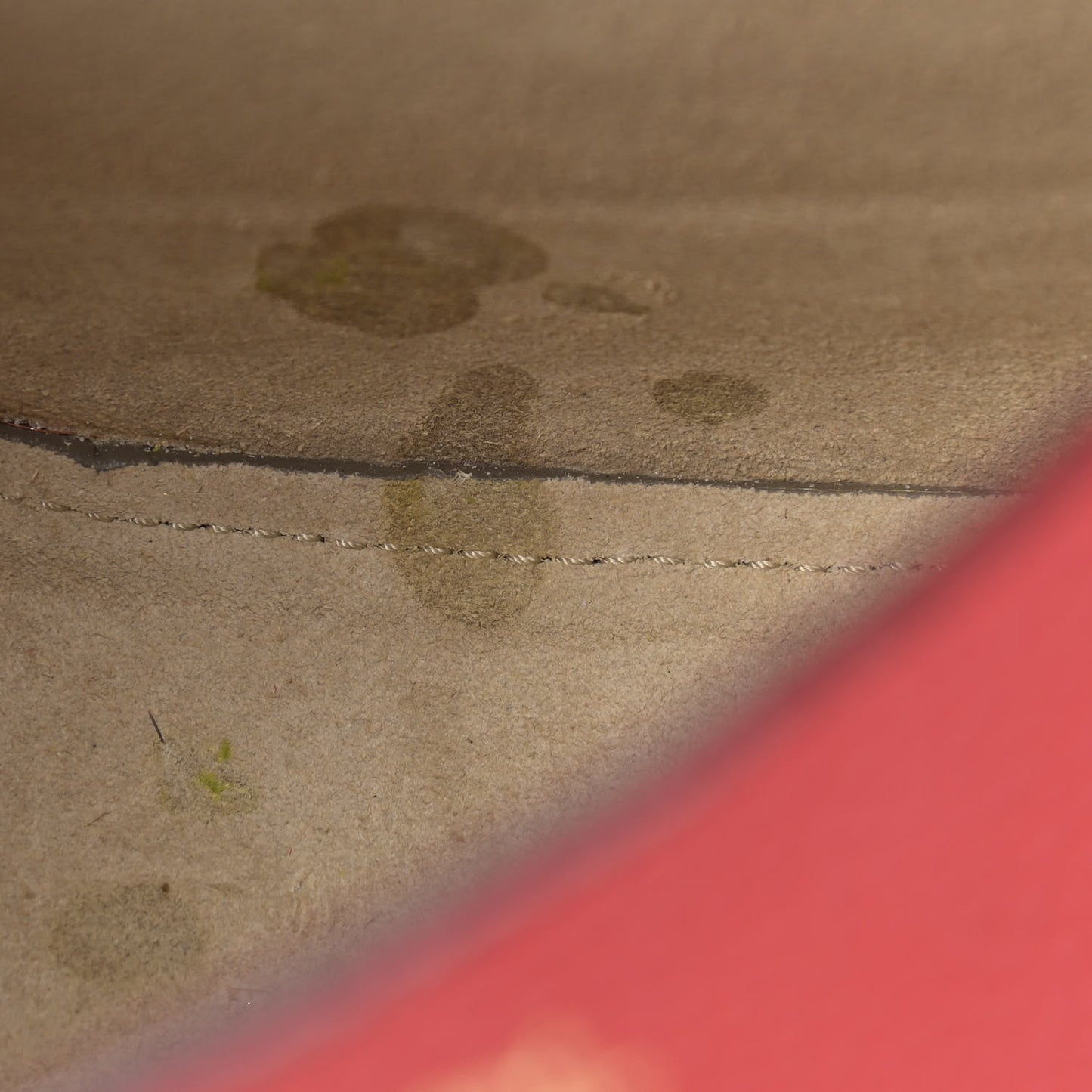 Grained Lambskin Drew Shoulder Bag Plaid Red