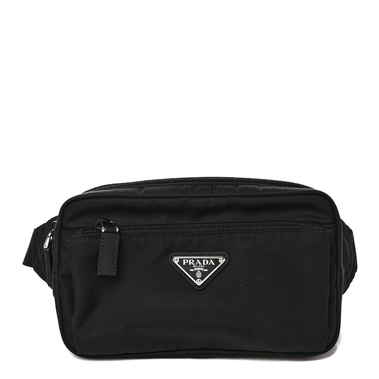 Re-Nylon Saffiano Belt Bag Black