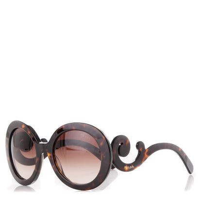 Prada Polarized Baroque Sunglasses SPR 27N Tortoise 1 of 8