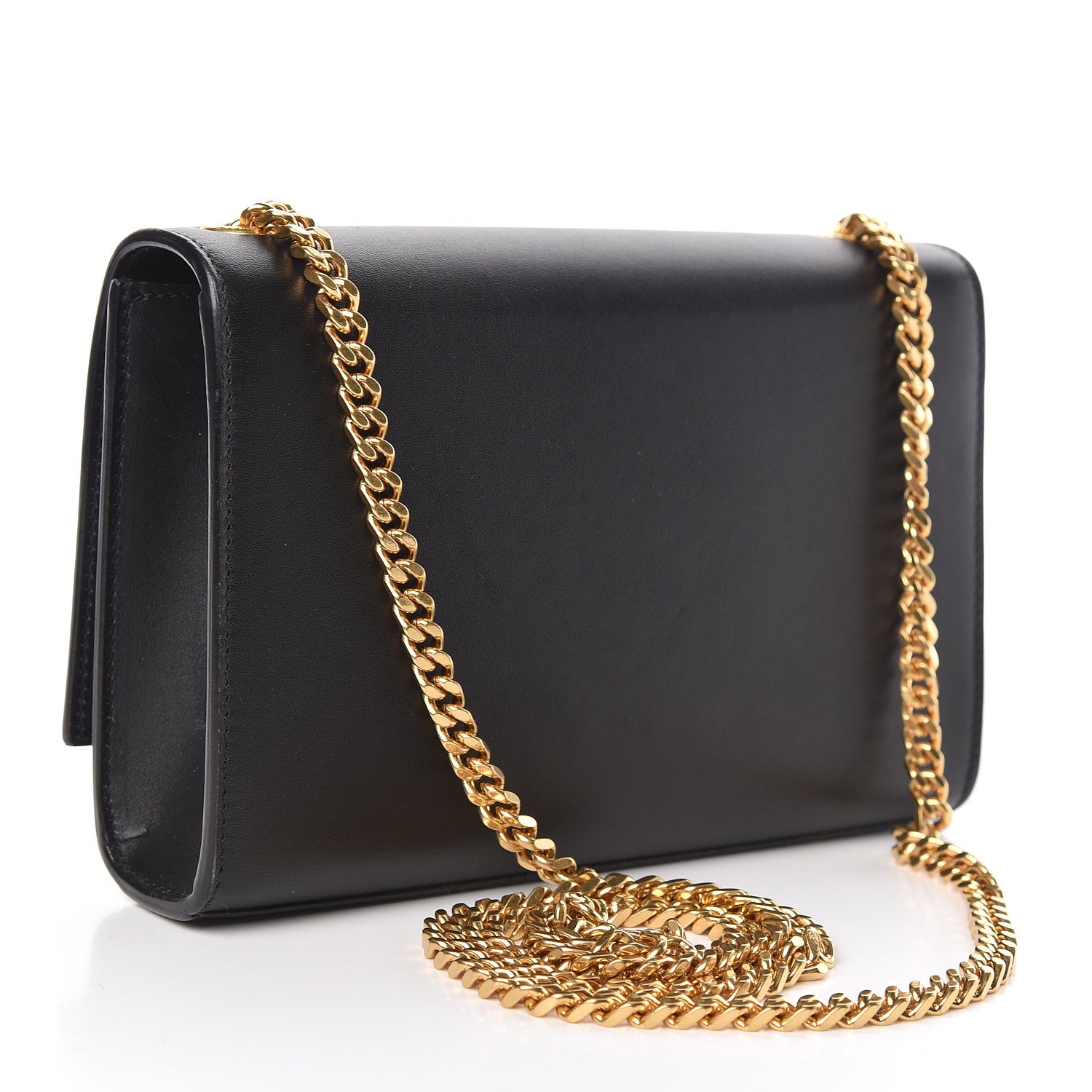 Saint Laurent Calfskin Small Monogram Kate Satchel Black 3 of 10
