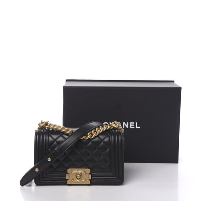 Chanel Caviar Quilted Small Boy Flap Black 10 of 10