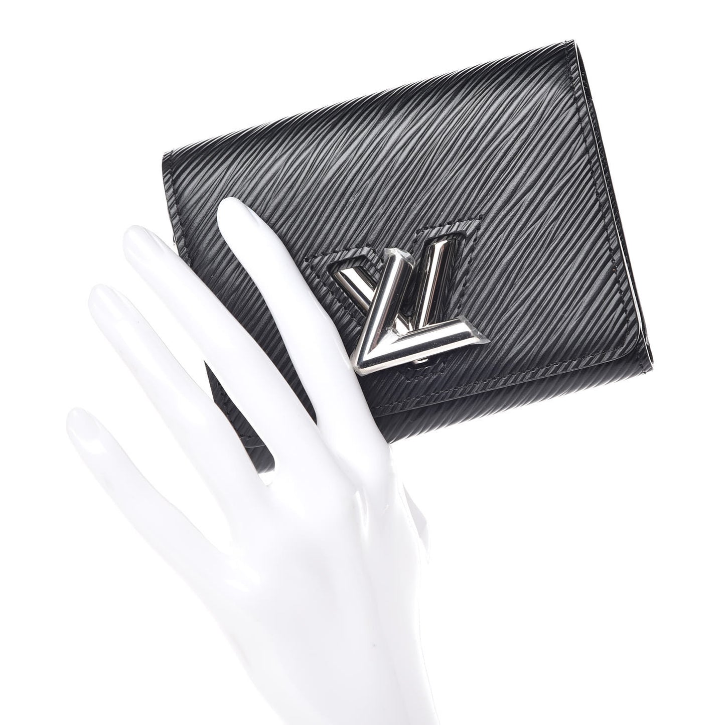 Epi Twist Compact Wallet Black