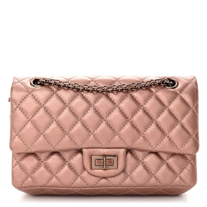 Chanel Metallic Grained Calfskin Quilted 2.55 Reissue 225 Flap Copper Pink 1 of 11