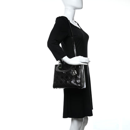 Christian Dior Patent Cannage Stitched Medium Lady Dior Amethyste 3 of 10