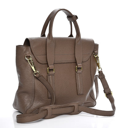 3.1 Phillip Lim 3.1 Textured Calfskin Medium Pashli Satchel Taupe 4 of 8