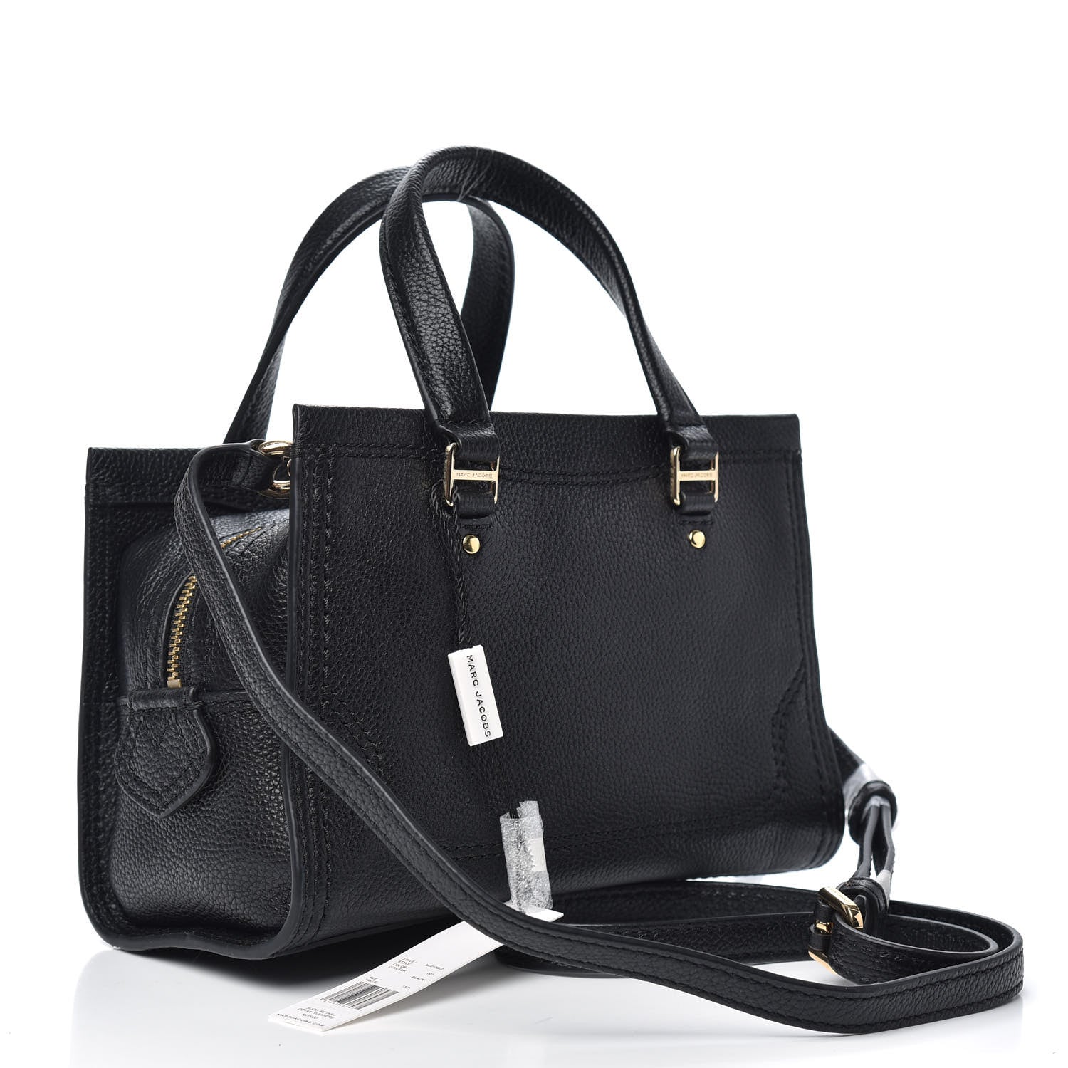 Marc Jacobs Textured Calfskin Mini Cruiser Convertible Satchel Black 3 of 8