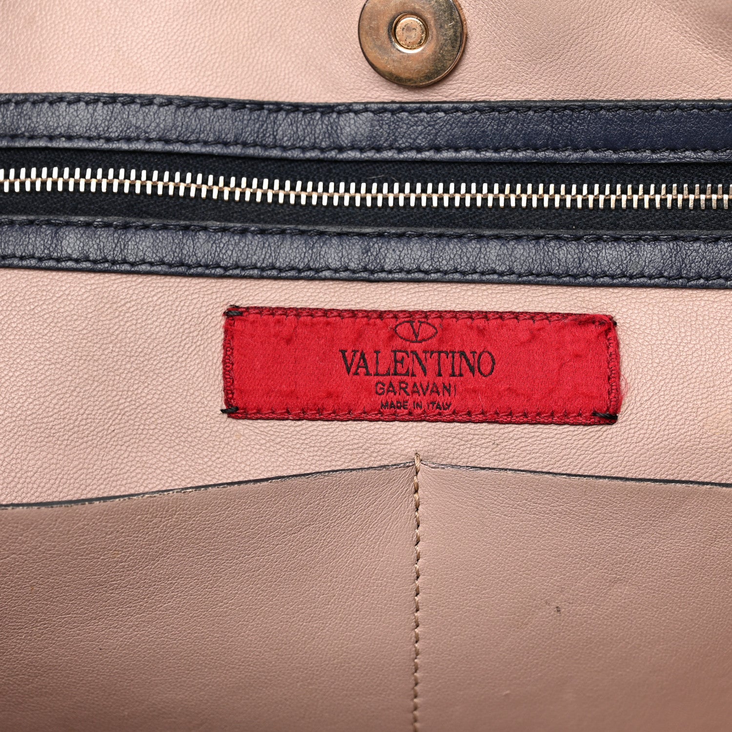 Valentino Garavani Nappa Medium Rockstud Soft Tote Marine 6 of 20