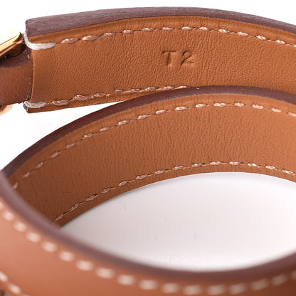 Hermes Swift O'Kelly Double Tour Bracelet T2 Gold 5 of 8