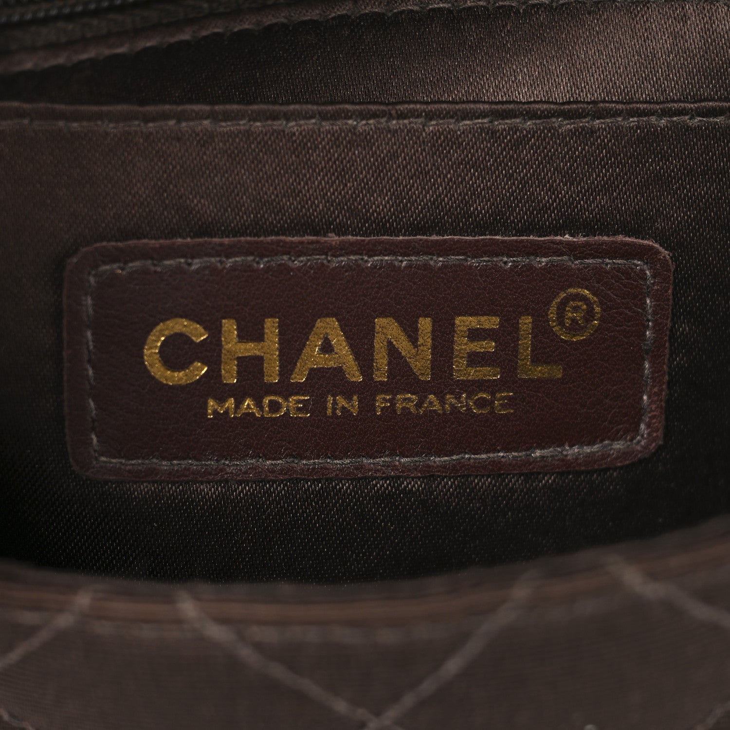 Chanel Grosgrain Quilted Mini Square Flap Brown 6 of 12