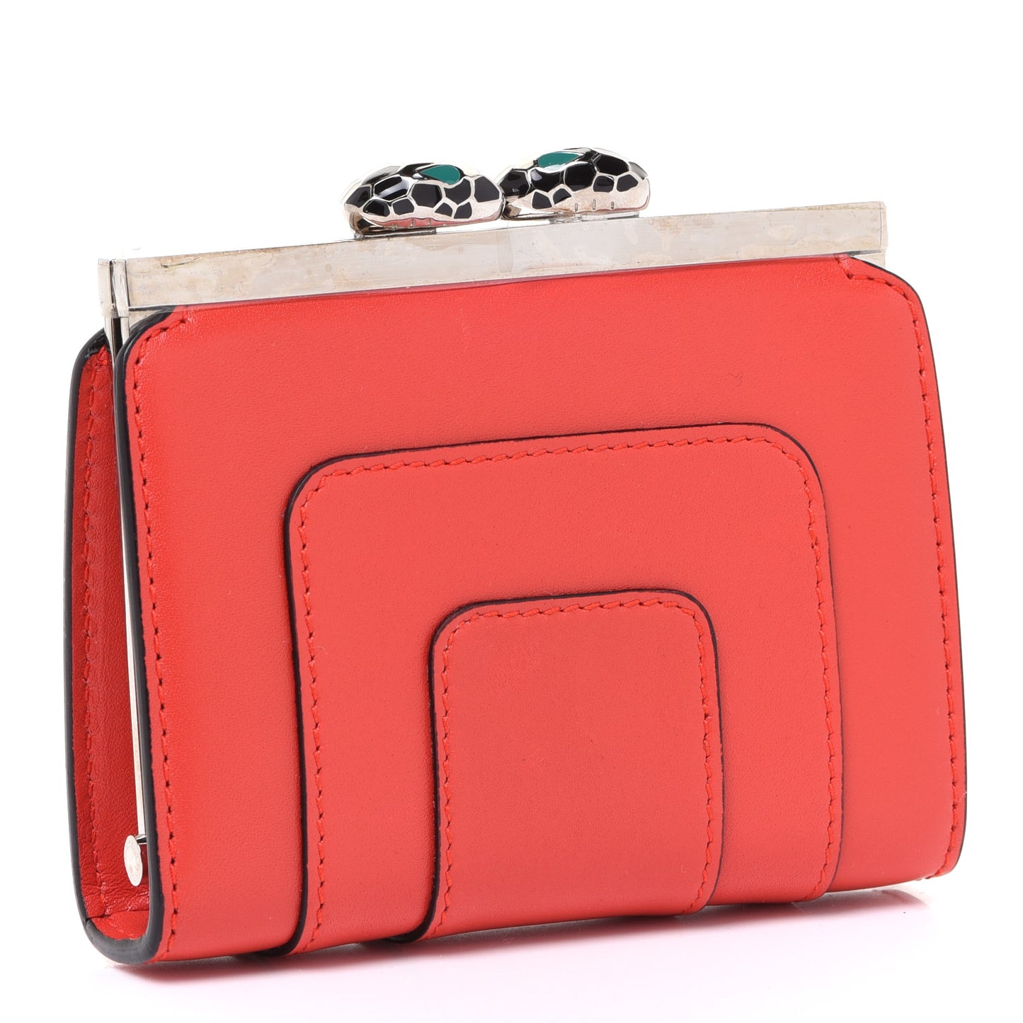 Serpenti Card Case Scarlet