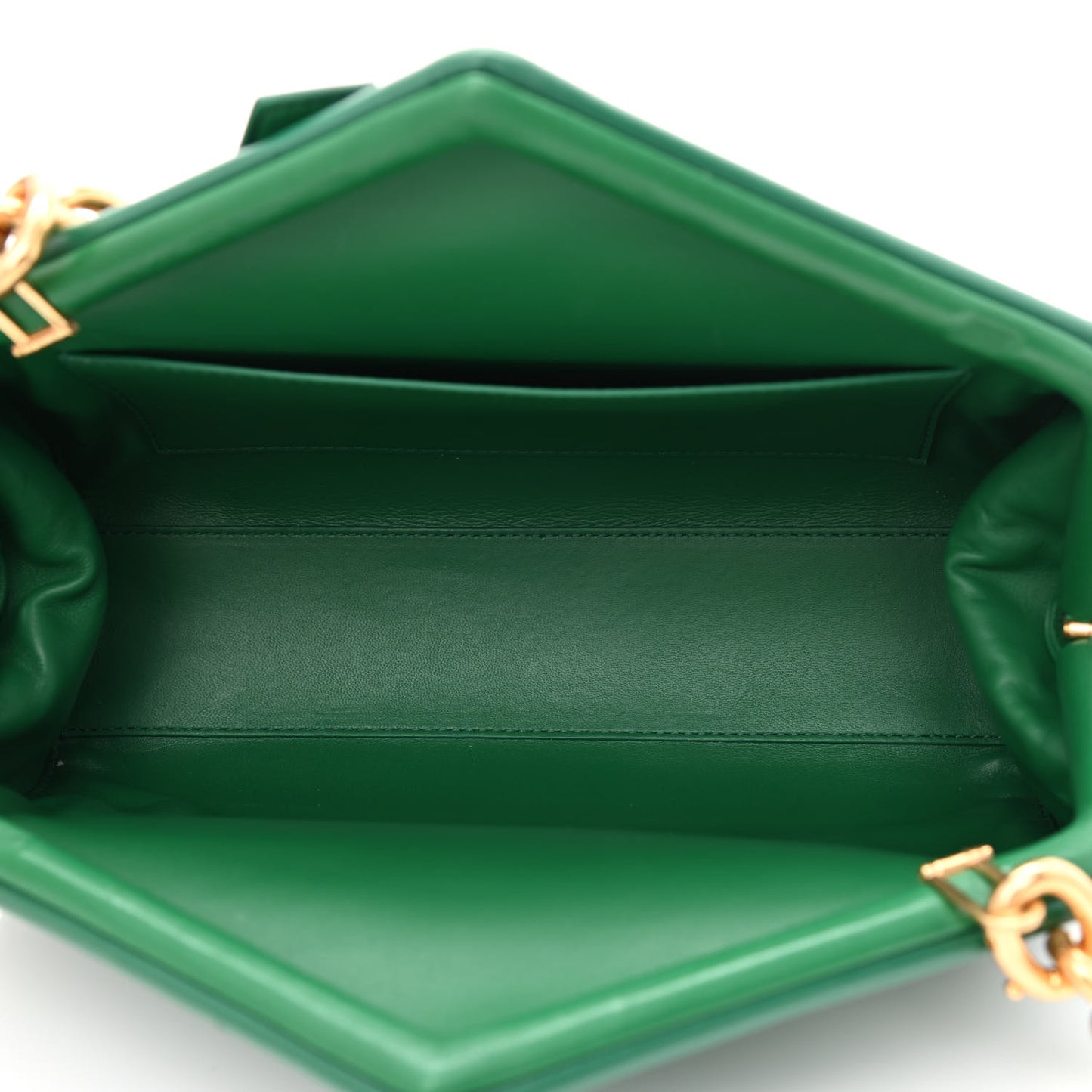 Calfskin Tip Clutch Racing Green