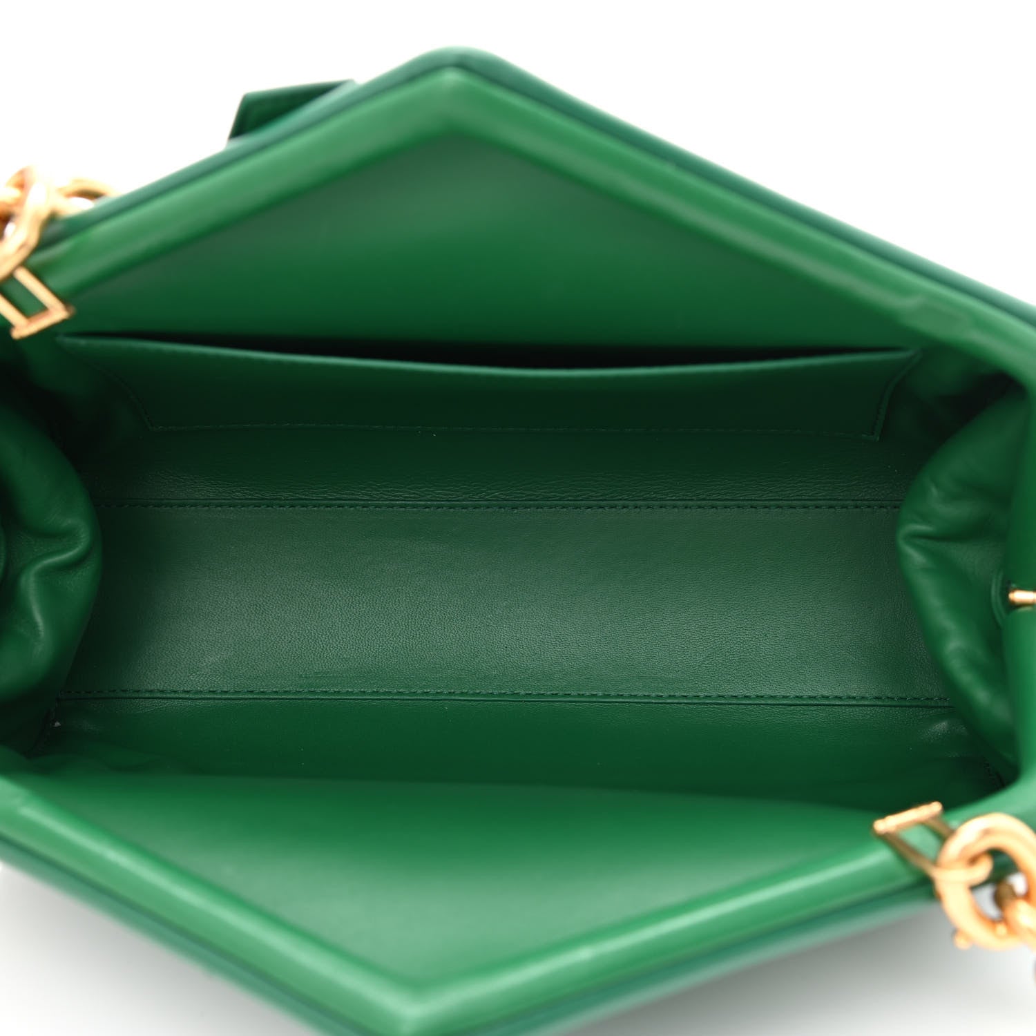 Bottega Veneta Calfskin Tip Clutch Racing Green 5 of 9