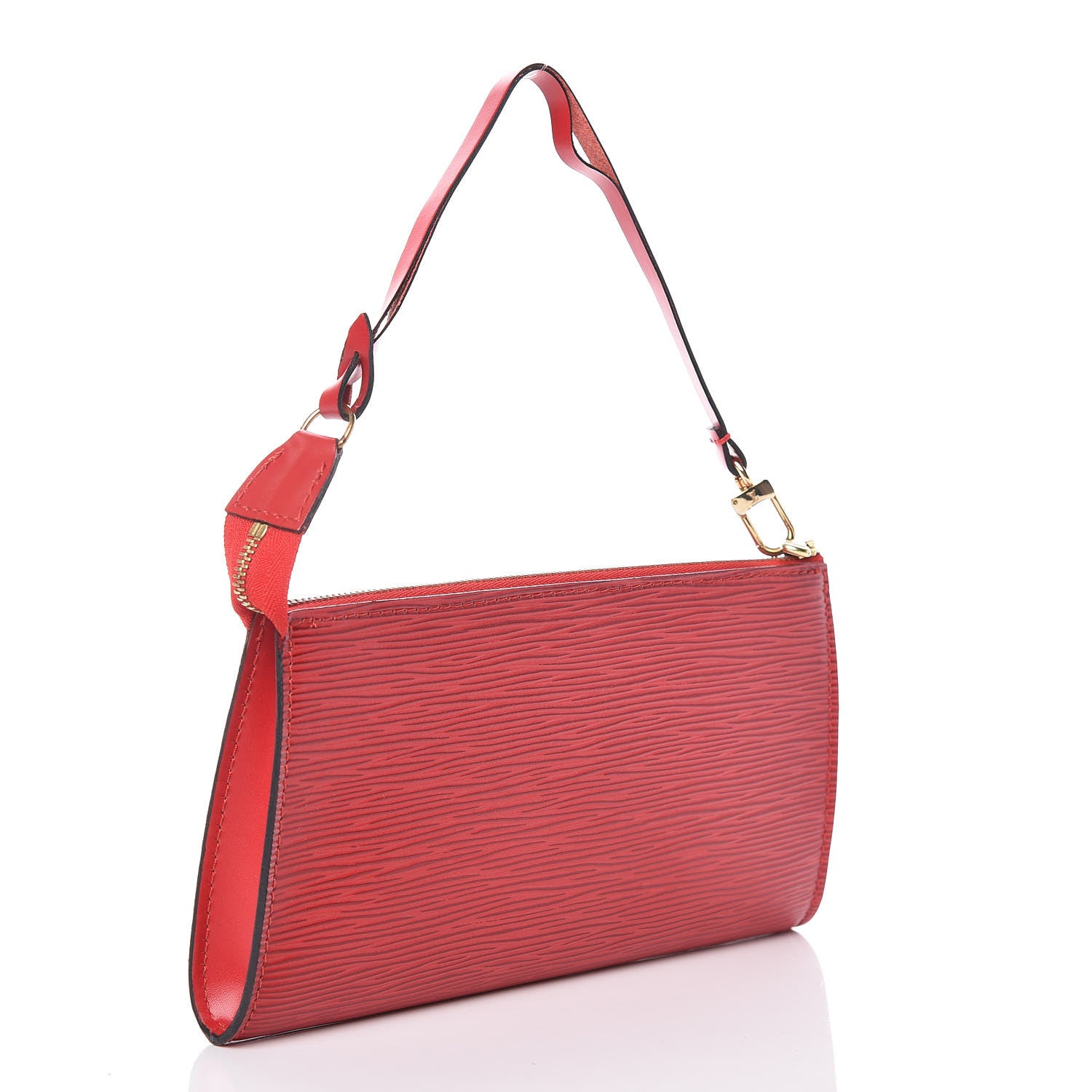 Louis Vuitton Epi Pochette Accessories 21 Castillan Red 3 of 10