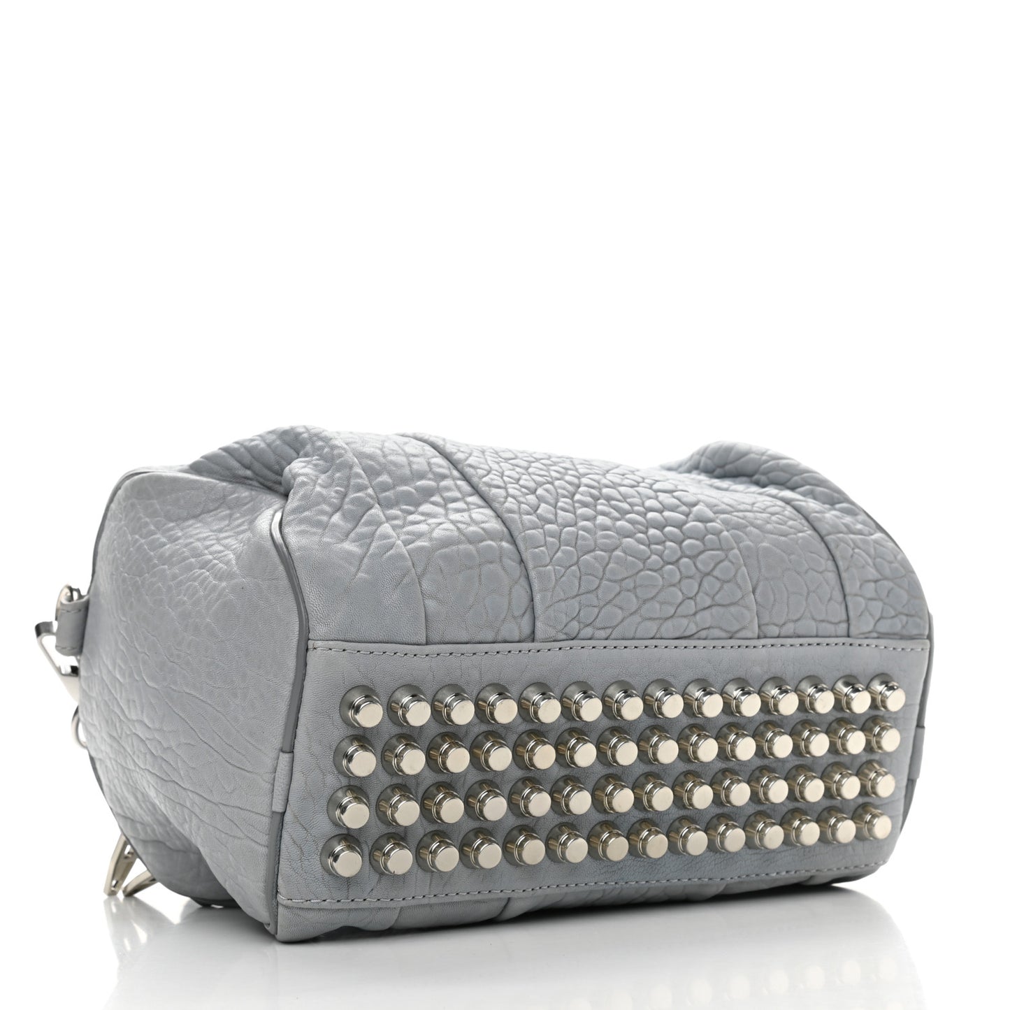 Pebbled Lambskin Rockie Carbon Rodhium Hardware