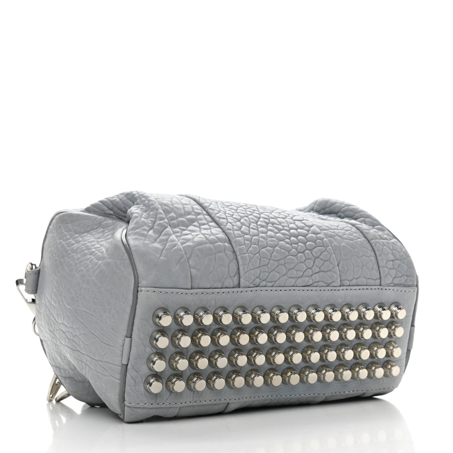 Alexander Wang Pebbled Lambskin Rockie Carbon Rodhium Hardware 4 of 9