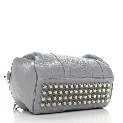 Alexander Wang Pebbled Lambskin Rockie Carbon Rodhium Hardware 4 of 9