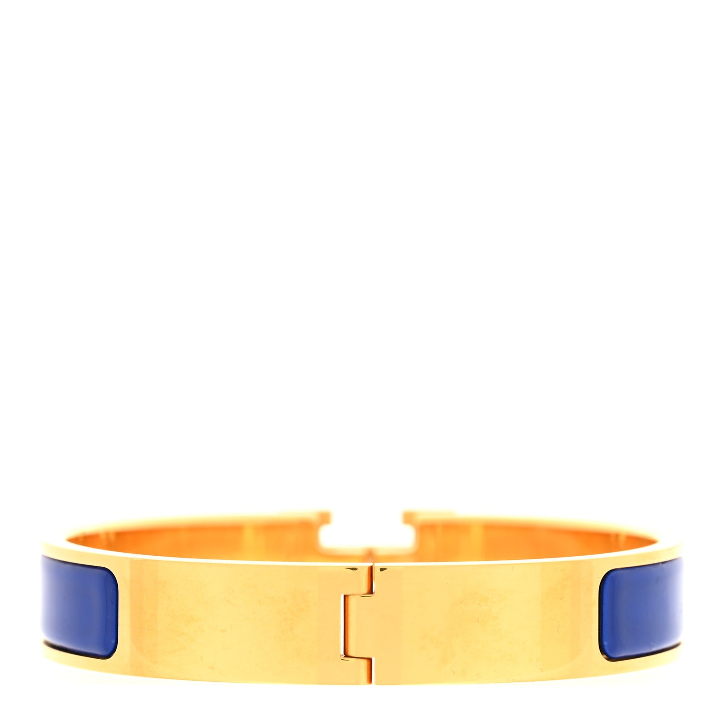 Narrow Enamel Clic Clac H Bracelet PM Bleu Royal