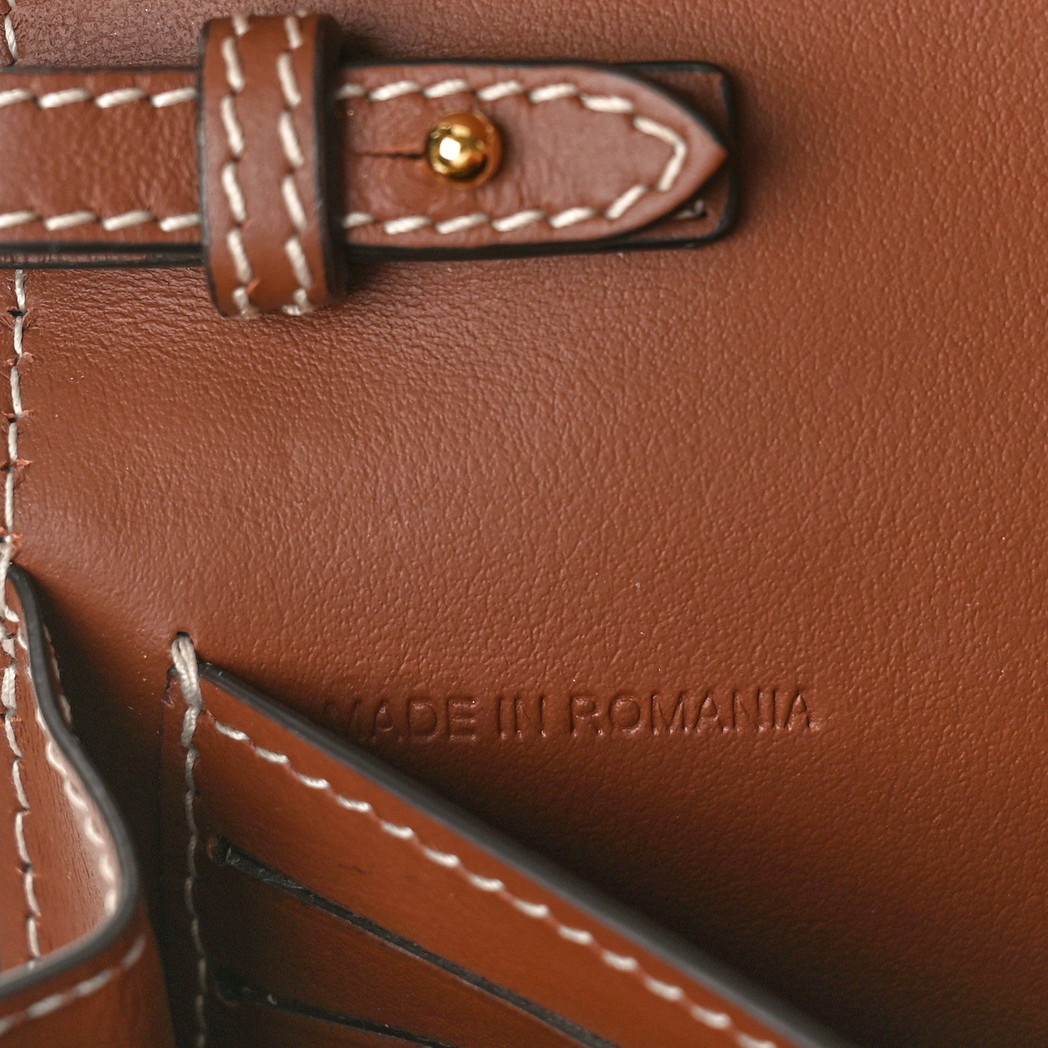 Burberry Calfskin Vintage Check Hannah Wallet with Detachable Strap Archive Beige Tan 7 of 10