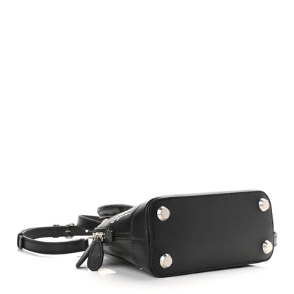 Balenciaga Calfskin Gothic Logo XXS Ville Top Handle Bag Black White 4 of 10