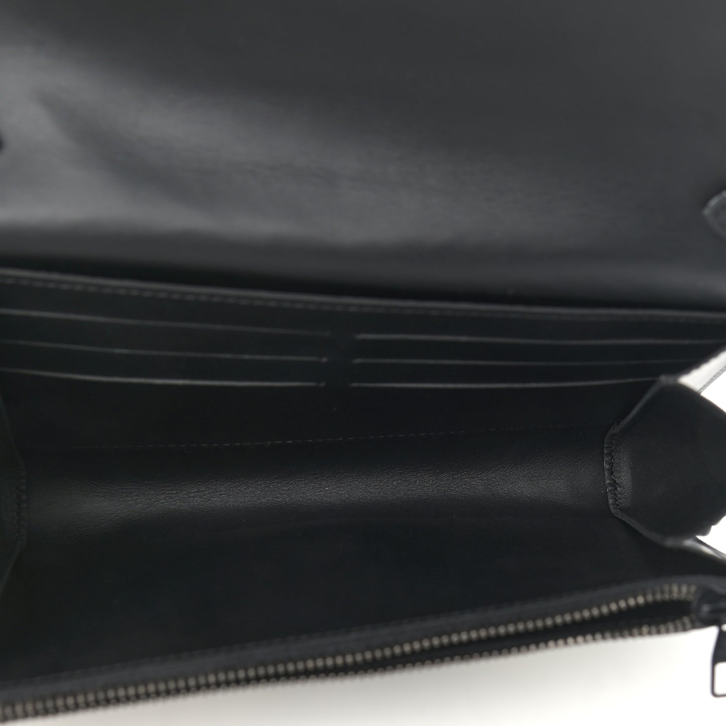 Calfskin Graphic Print Twist Shoulder Bag MM White Black