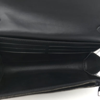 Louis Vuitton Calfskin Graphic Print Twist Shoulder Bag MM White Black 4 of 8