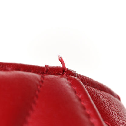 Saint Laurent Lambskin Y Quilt Monogram Large Loulou Flap Wallet Rouge Eros 11 of 13