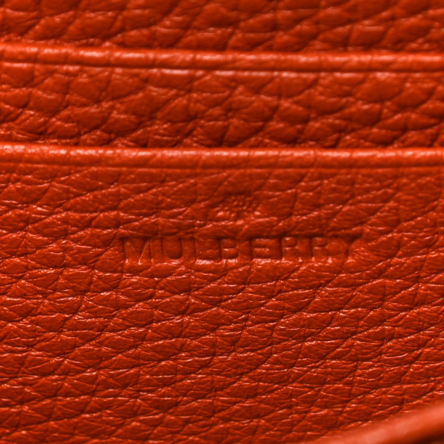 Soft Grain Calfskin French Purse Wallet Pumpkin