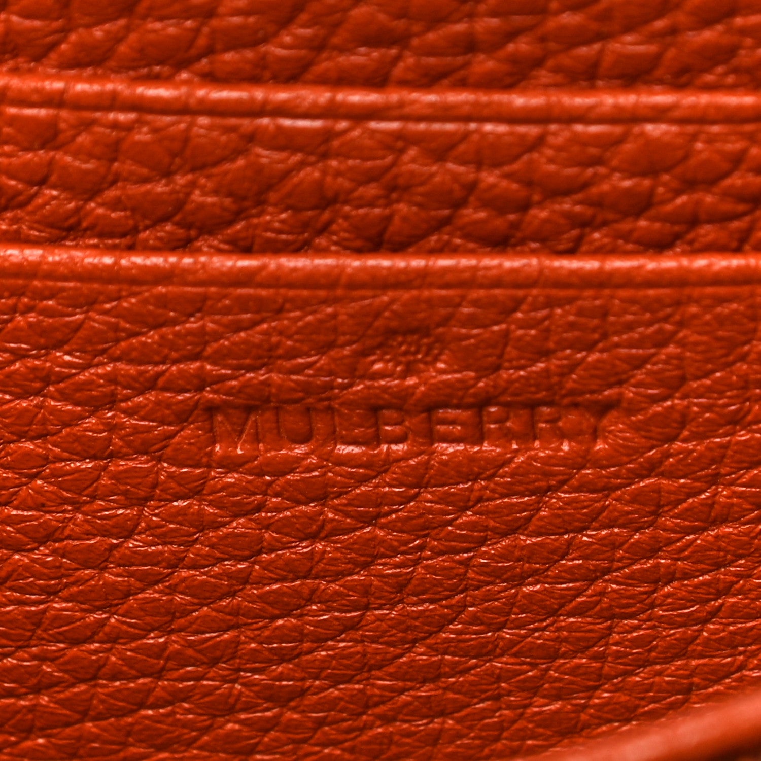 Mulberry Soft Grain Calfskin French Purse Wallet Pumpkin 6 of 9