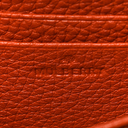 Mulberry Soft Grain Calfskin French Purse Wallet Pumpkin 6 of 9