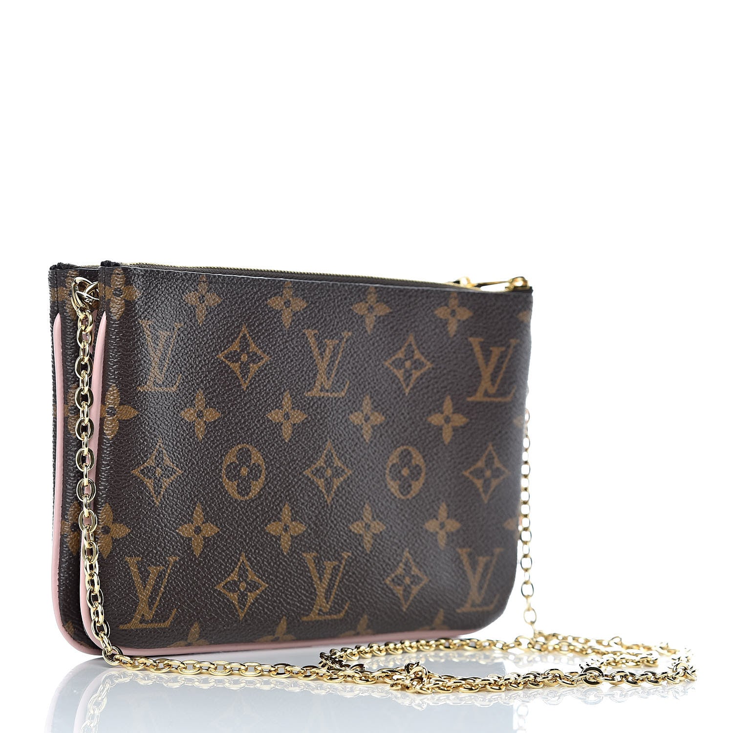 Louis Vuitton Monogram Blooming Flowers Double Zip Pochette 3 of 12