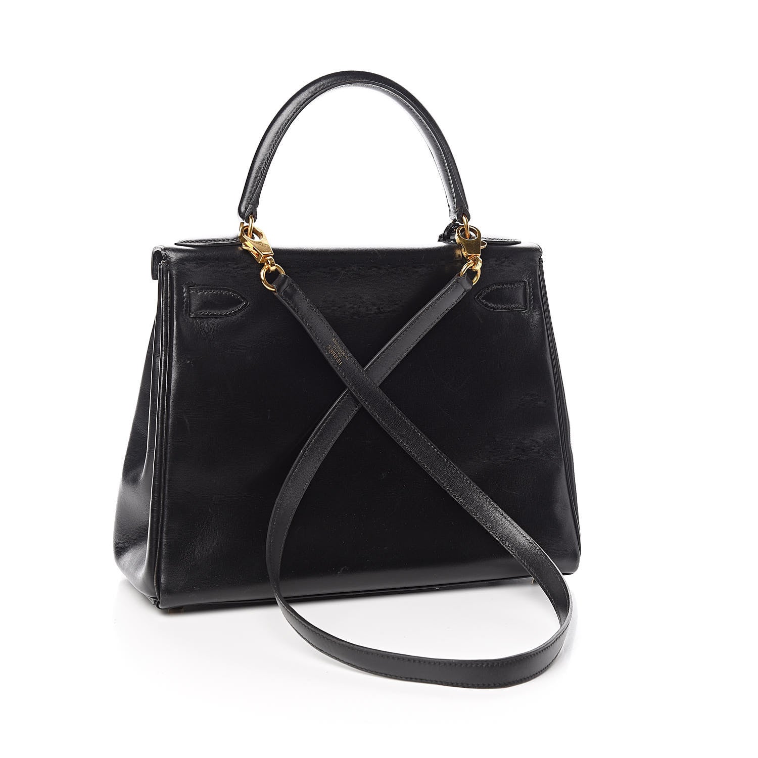 Hermes Box Kelly Retourne 28 Black 3 of 41