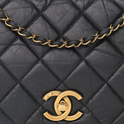 Chanel Aged Calfskin Quilted Small Pondichery Flap Black 8 of 10