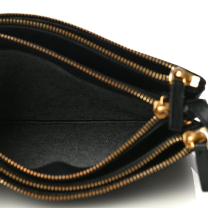 Celine Lambskin Small Trio Crossbody Bag Black 6 of 14