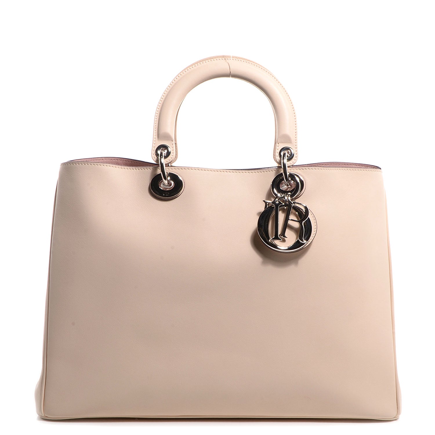 Christian Dior Smooth Calfskin Large Diorissimo Tote Beige 1 of 9