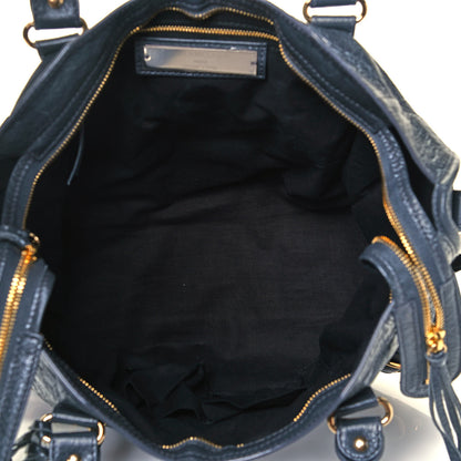 Balenciaga Agneau Classic Gold Hardware City Gris Fossile Anthracite 4 of 9