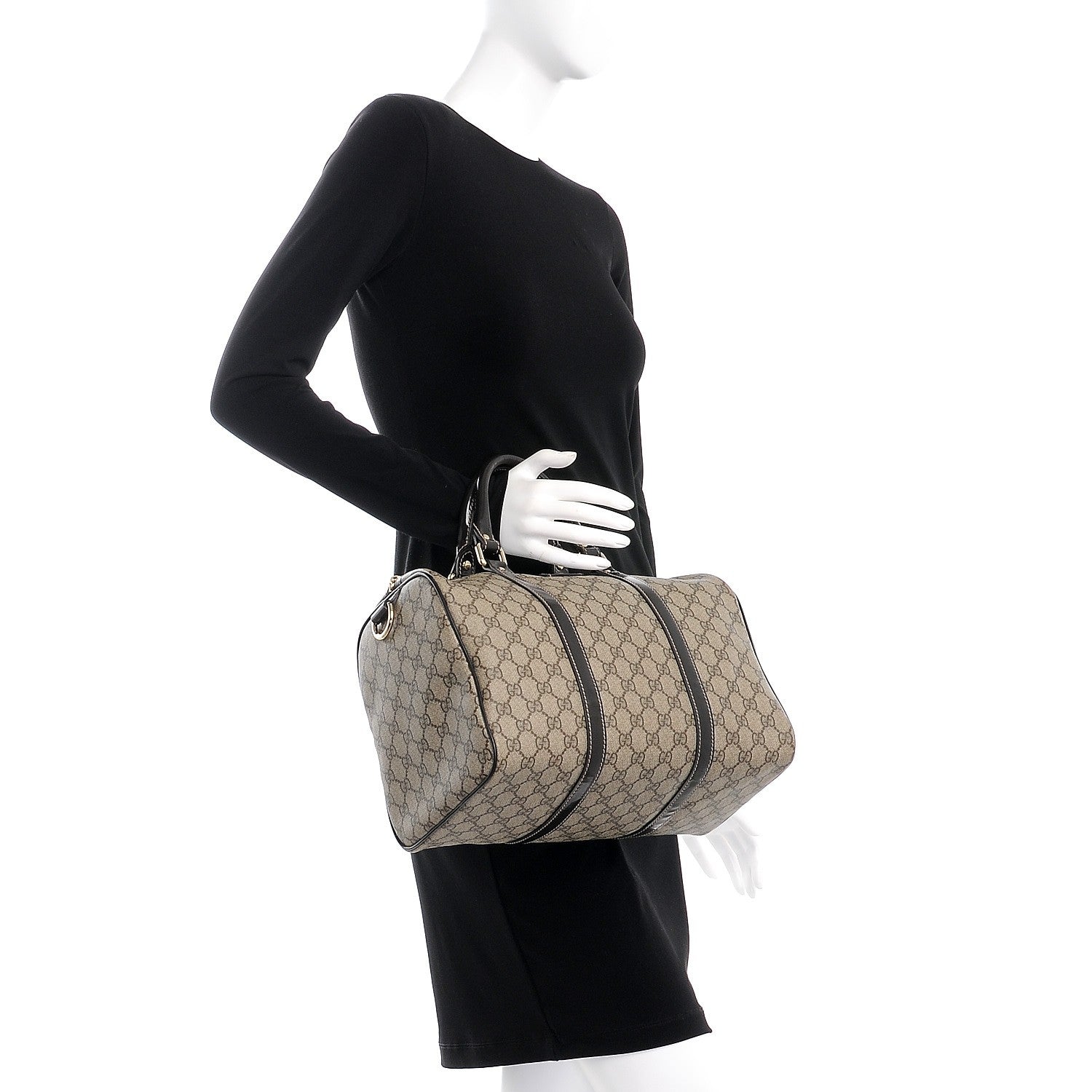 Gucci GG Plus Monogram Medium Joy Boston Dark Brown 2 of 7
