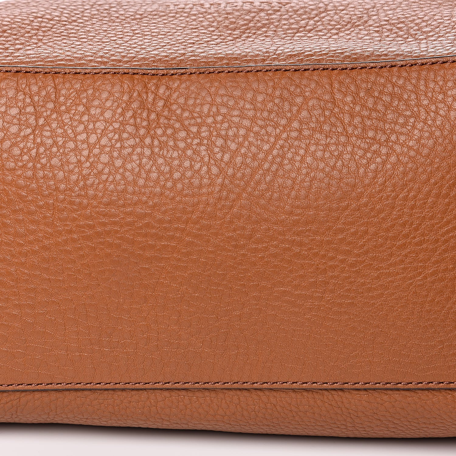 Burberry Brit Calfskin House Check Medium Maidstone Saddle Brown 10 of 11