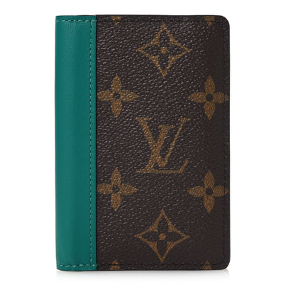 Louis Vuitton Monogram Macassar Pocket Organizer NM Borneo Green 1 of 6