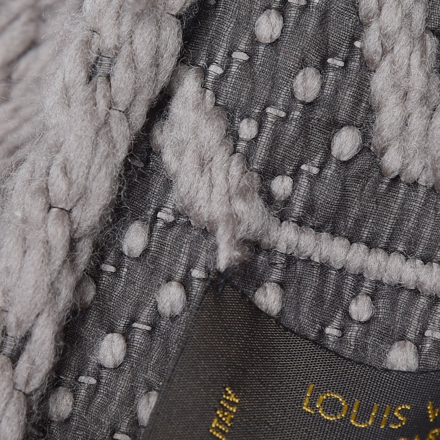 Wool Silk Logomania Scarf Verone