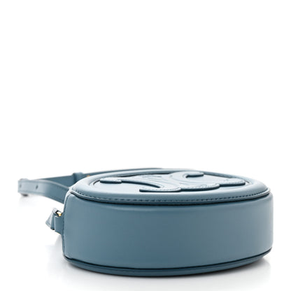 Celine Smooth Calfskin Cuir Triomphe Oval Bag Denim 4 of 11