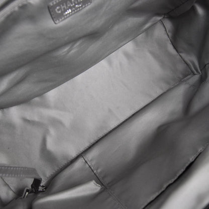 Chanel Leather Square Stitched Lax Shopping Tote Black 8 of 11