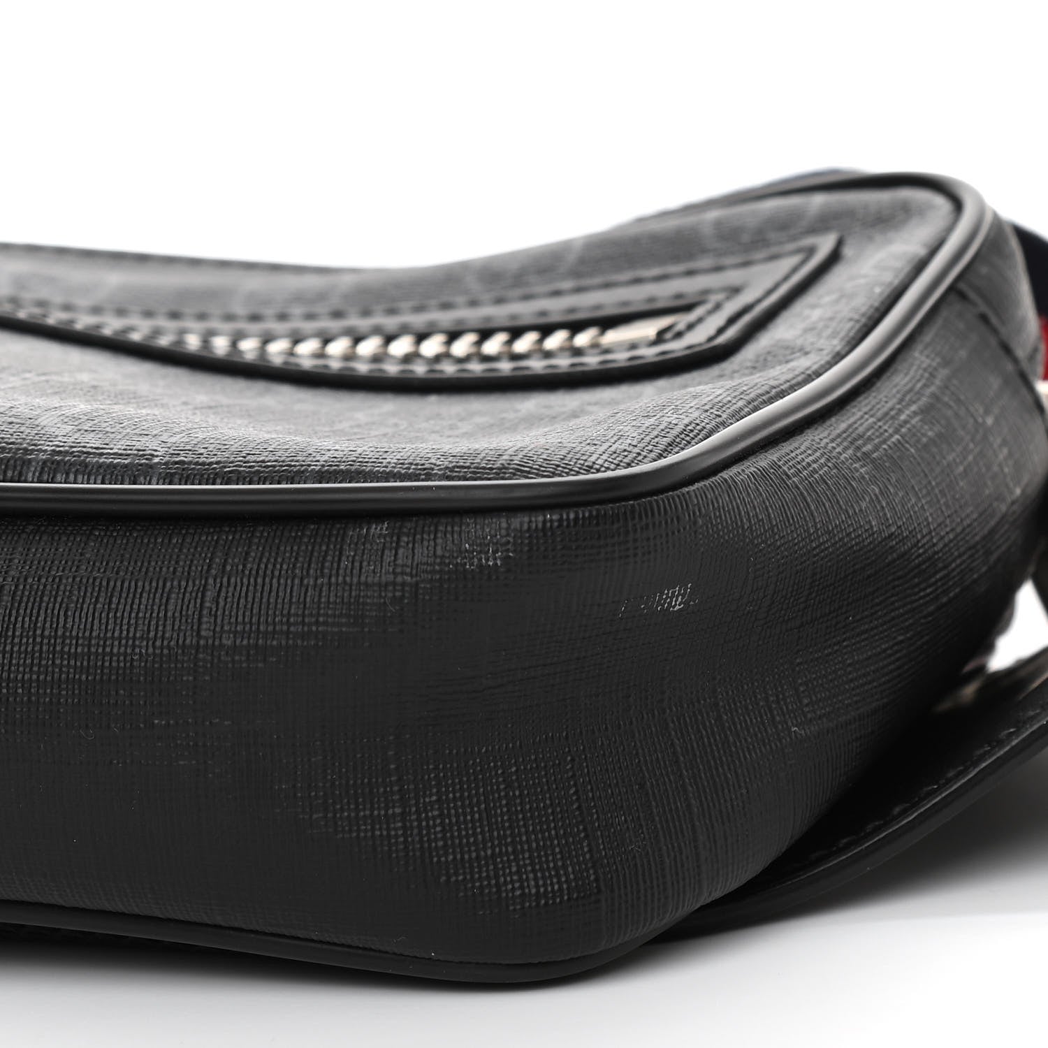 Gucci Soft GG Supreme Monogram Web Belt Bag Black Grey 10 of 11
